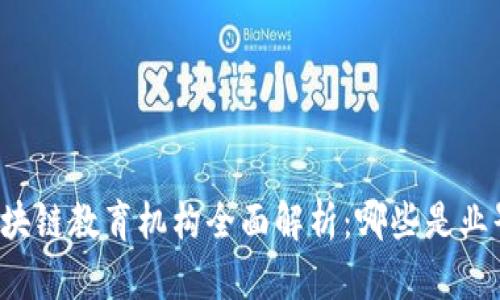 中国区块链教育机构全面解析：哪些是业界翘楚？